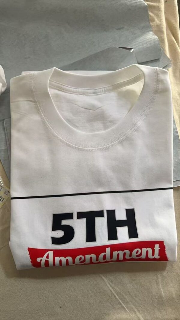 5TH Amendment White T-Shirt - Image 2
