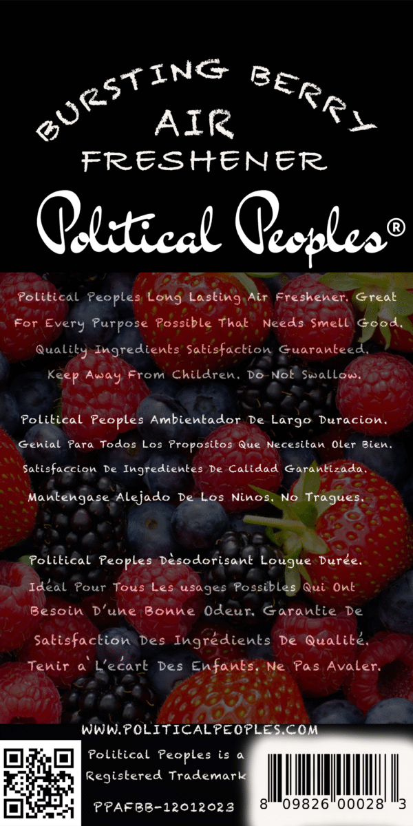 Political Peoples Air Freshener Bursting Berry Scent - Image 3