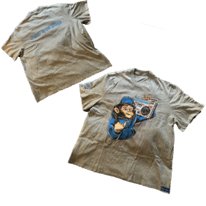 Monkey In The Middle Grey T-Shirt