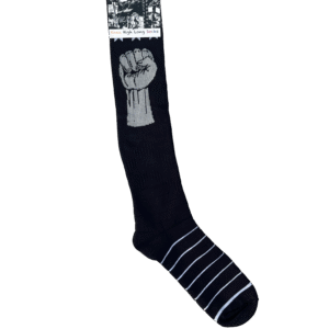 Black and Grey Long Socks by Political Peoples