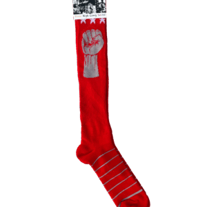 Red, White and Grey Long Socks by Political Peoples