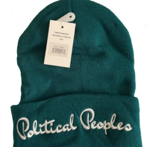 Political Peoples Dark Green Winter Hat Beanie