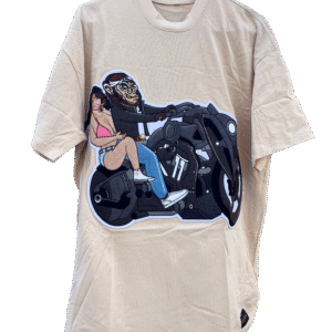 Monkey In The Middle Motorcycle Patch T-shirt