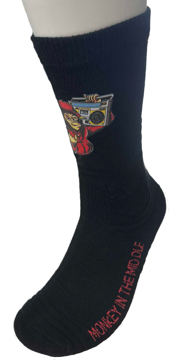 Monkey In The Middle Black Socks - Image 4