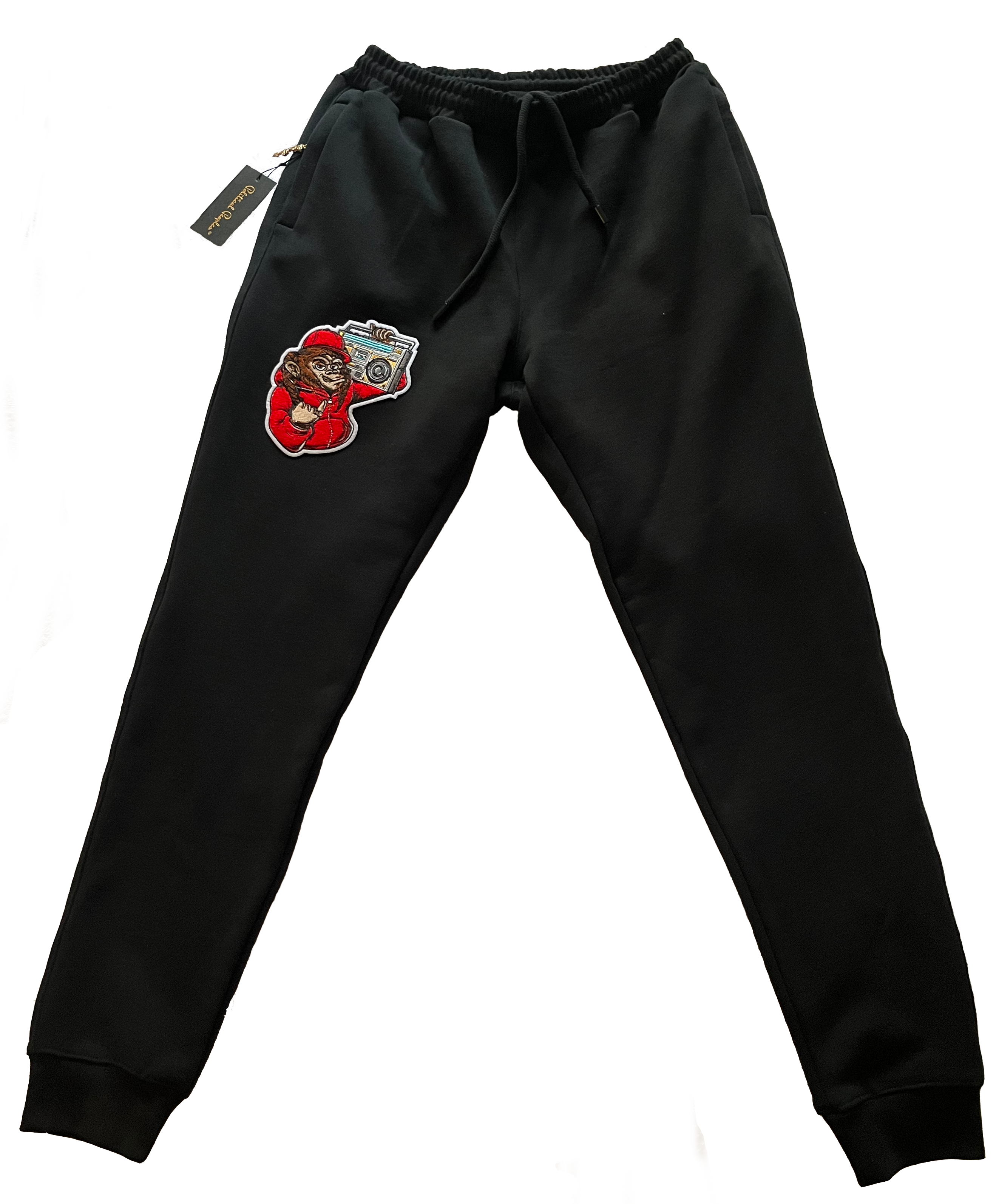 Monkey In The Middle Black Sweatpants