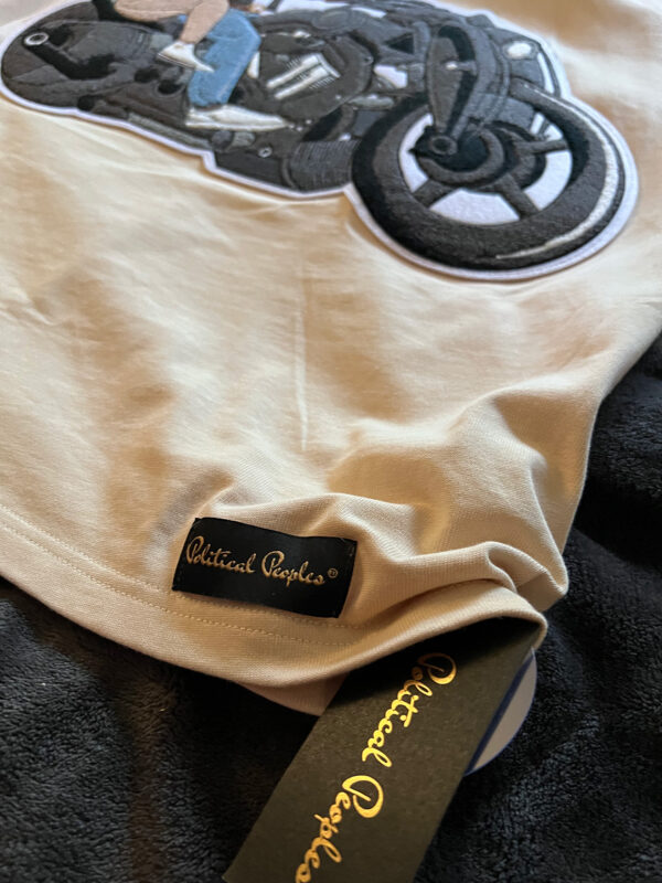 Monkey In The Middle Motorcycle Patch T-shirt - Image 2