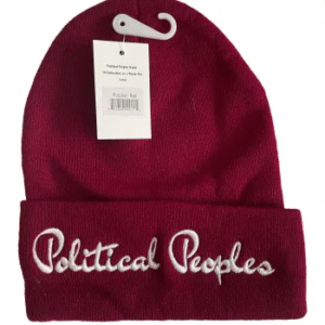 Political Peoples Purplish Red Winter Hat Beanie