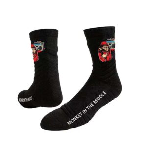 Monkey In The Middle Black Socks