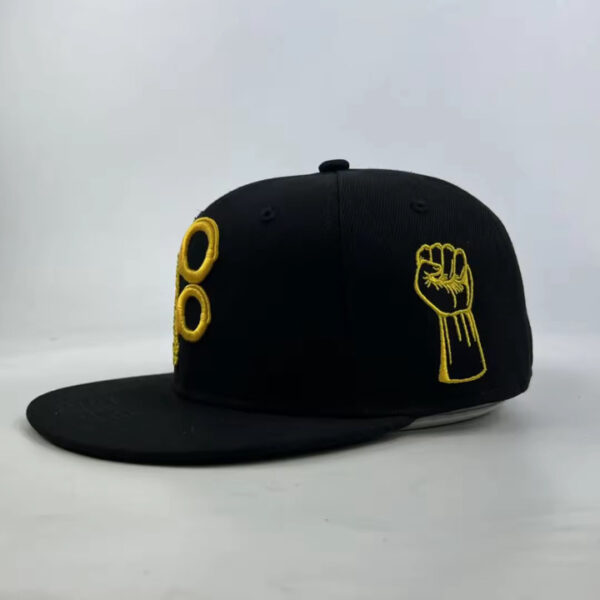 PP Logo Baseball Black Fitted Hat - Image 3